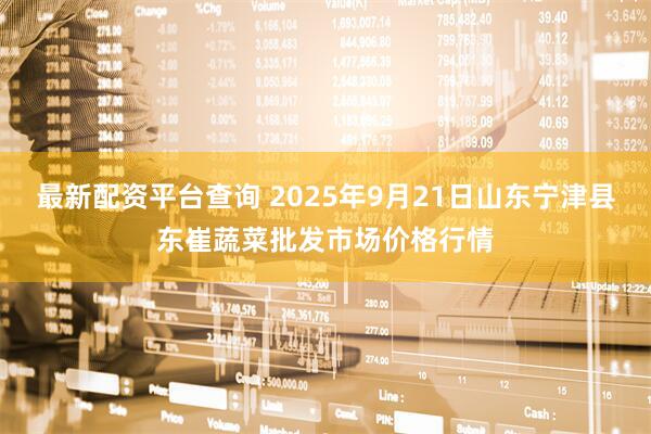 最新配资平台查询 2025年9月21日山东宁津县东崔蔬菜批发市场价格行情